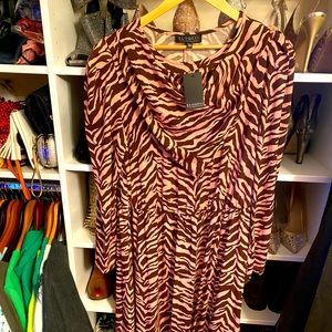 Brand New Stunning Animal Print Dress Size 18/20